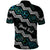 Personalised Taniko Aotearoa Mix Paua Shell Polo Shirt Niho Taniwha Turquoise Glitter