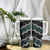 Personalised Taniko Aotearoa Mix Paua Shell Tumbler With Handle Niho Taniwha Turquoise Glitter