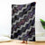 Personalised Taniko Aotearoa Mix Paua Shell Blanket Niho Taniwha Lilac Glitter
