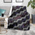 Personalised Taniko Aotearoa Mix Paua Shell Blanket Niho Taniwha Lilac Glitter