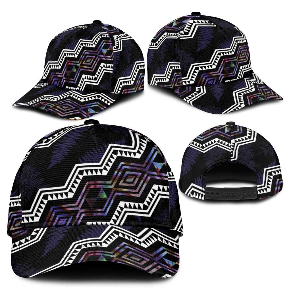 Taniko Aotearoa Mix Paua Shell Classic Cap Niho Taniwha Lilac Glitter - Polynesian Pride