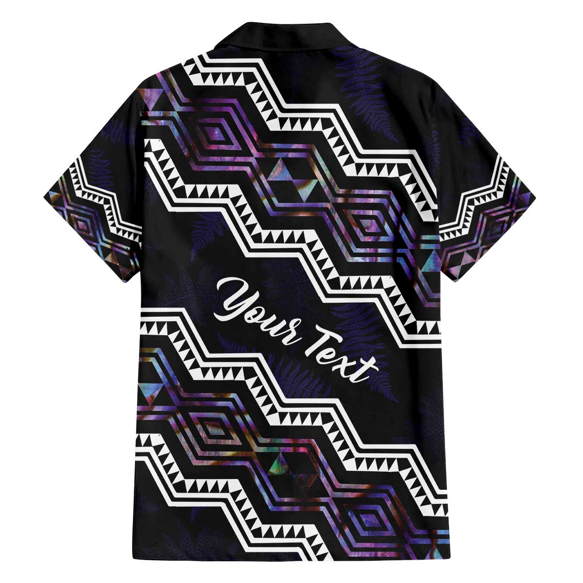 Personalised Taniko Aotearoa Mix Paua Shell Family Matching Off The Shoulder Long Sleeve Dress and Hawaiian Shirt Niho Taniwha Lilac Glitter