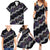 Personalised Taniko Aotearoa Mix Paua Shell Family Matching Summer Maxi Dress and Hawaiian Shirt Niho Taniwha Lilac Glitter
