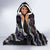 Personalised Taniko Aotearoa Mix Paua Shell Hooded Blanket Niho Taniwha Lilac Glitter