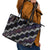 Personalised Taniko Aotearoa Mix Paua Shell Leather Tote Bag Niho Taniwha Lilac Glitter