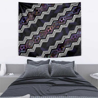 Personalised Taniko Aotearoa Mix Paua Shell Tapestry Niho Taniwha Lilac Glitter