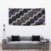 Personalised Taniko Aotearoa Mix Paua Shell Tapestry Niho Taniwha Lilac Glitter