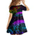 Wellington Pride Kid Short Sleeve Dress Aotearoa Tribal Rainbow Pattern LT01 - Polynesian Pride