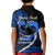Personalised Hawaii Kid Polo Shirt Maui Be Strong Kakau Blue Version LT01 - Polynesian Pride
