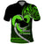 Personalised Hawaii Polo Shirt Maui Be Strong Kakau Green Version LT01 Green - Polynesian Pride