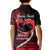 Personalised Hawaii Kid Polo Shirt Maui Be Strong Kakau Red Version LT01 - Polynesian Pride