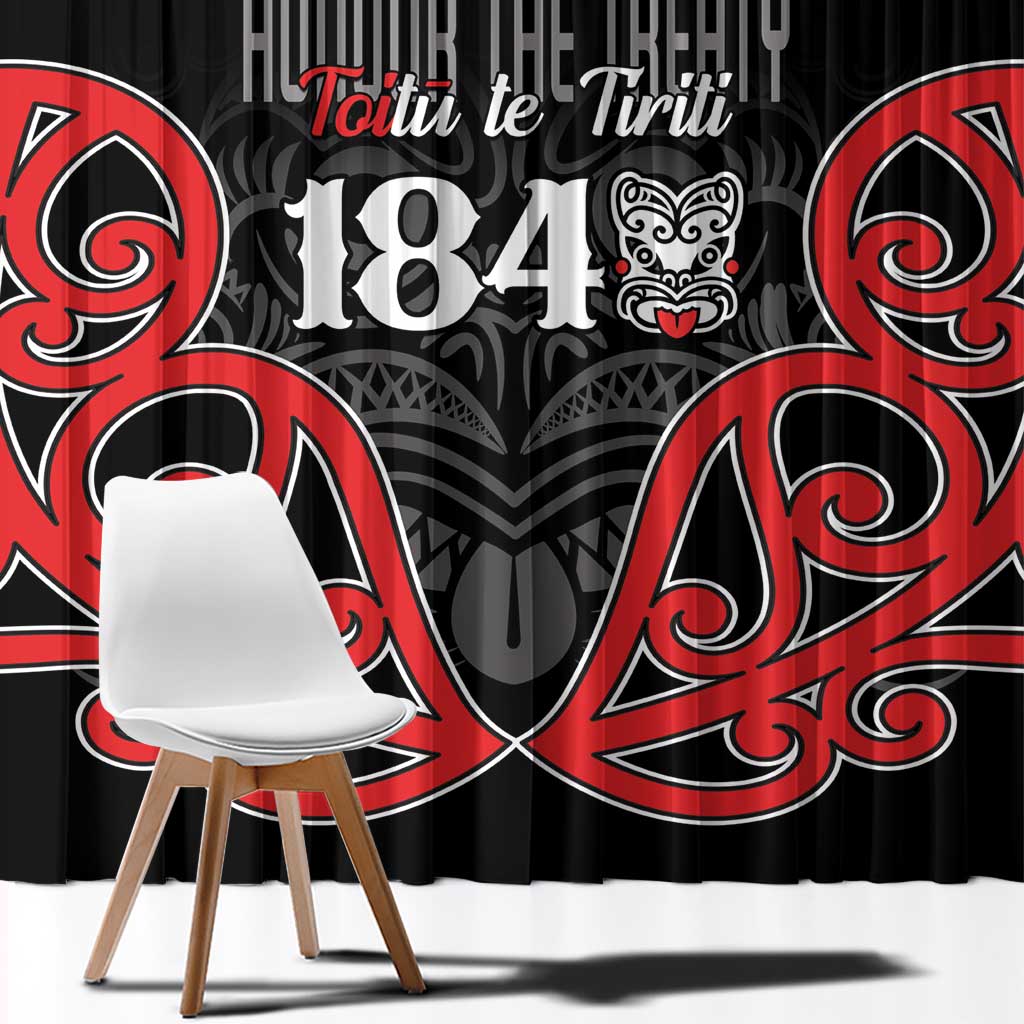 Toitu Te Tiriti 1840 Aotearoa Window Curtain Stand Together Stand Stronger