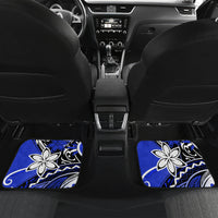 Polynesian Valentine Car Mats Couple Floral Unique Blue Version LT01 - Polynesian Pride