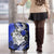 Polynesian Valentine Luggage Cover Couple Floral Unique Blue Version LT01 - Polynesian Pride