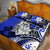 Polynesian Valentine Quilt Bed Set Couple Floral Unique Blue Version LT01 - Polynesian Pride