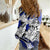 Polynesian Valentine Women Casual Shirt Couple Floral Unique Blue Version LT01 - Polynesian Pride