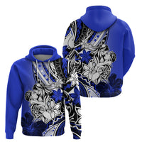 Polynesian Valentine Zip Hoodie Couple Floral Unique Blue Version LT01 - Polynesian Pride