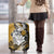 Polynesian Valentine Luggage Cover Couple Floral Unique Gold Version LT01 - Polynesian Pride