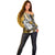 Polynesian Valentine Off Shoulder Sweater Couple Floral Unique Gold Version LT01 - Polynesian Pride