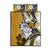 Polynesian Valentine Quilt Bed Set Couple Floral Unique Gold Version LT01 Gold - Polynesian Pride