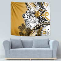 Polynesian Valentine Tapestry Couple Floral Unique Gold Version LT01 - Polynesian Pride