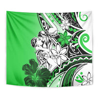 Polynesian Valentine Tapestry Couple Floral Unique Green Version LT01 - Polynesian Pride