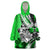 Polynesian Valentine Wearable Blanket Hoodie Couple Floral Unique Green Version LT01 One Size Green - Polynesian Pride