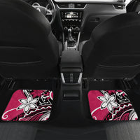 Polynesian Valentine Car Mats Couple Floral Unique Pink Version LT01 - Polynesian Pride
