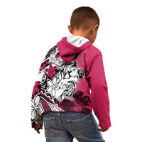 Polynesian Valentine Kid Hoodie Couple Floral Unique Pink Version LT01 - Polynesian Pride