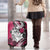 Polynesian Valentine Luggage Cover Couple Floral Unique Pink Version LT01 - Polynesian Pride