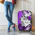 Polynesian Valentine Luggage Cover Couple Floral Unique Purple Version LT01 - Polynesian Pride