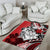 Polynesian Valentine Area Rug Couple Floral Unique Red Version LT01 - Polynesian Pride