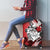 Polynesian Valentine Luggage Cover Couple Floral Unique Red Version LT01 - Polynesian Pride
