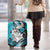 Polynesian Valentine Luggage Cover Couple Floral Unique Sky Blue Version LT01 - Polynesian Pride