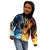 Personalised Polynesian Heart In Fire And Water Kid Hoodie Romantic Elements