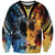 Personalised Polynesian Heart In Fire And Water Sweatshirt Romantic Elements