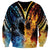 Personalised Polynesian Heart In Fire And Water Sweatshirt Romantic Elements