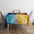 Personalised Polynesian Heart In Fire And Water Tablecloth Romantic Elements