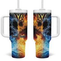 Personalised Polynesian Heart In Fire And Water Tumbler With Handle Romantic Elements