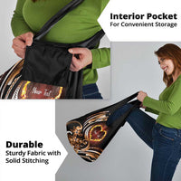 Polynesian Fiery Heart Grocery Bag Passionate Love