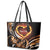 Personalised Polynesian Fiery Heart Leather Tote Bag Passionate Love