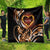 Personalised Polynesian Fiery Heart Quilt Passionate Love