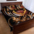 Personalised Polynesian Fiery Heart Quilt Bed Set Passionate Love