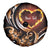 Personalised Polynesian Fiery Heart Spare Tire Cover Passionate Love
