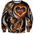 Personalised Polynesian Fiery Heart Sweatshirt Passionate Love