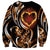 Personalised Polynesian Fiery Heart Sweatshirt Passionate Love