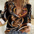 Personalised Polynesian Fiery Heart Women Casual Shirt Passionate Love