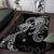 Polynesian Mermaid Plumeria Tribal Tattoo Area Rug