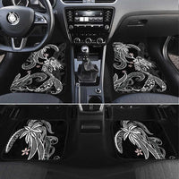 Polynesian Mermaid Plumeria Tribal Tattoo Car Mats