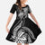 Polynesian Mermaid Plumeria Tribal Tattoo Family Matching Long Sleeve Bodycon Dress and Hawaiian Shirt